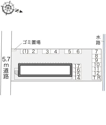 ★手数料０円★伊豆の国市四日町　月極駐車場（LP）